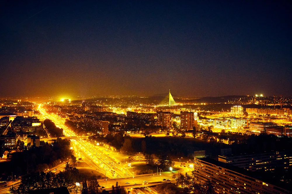 Belgrade rooftop bar view 1