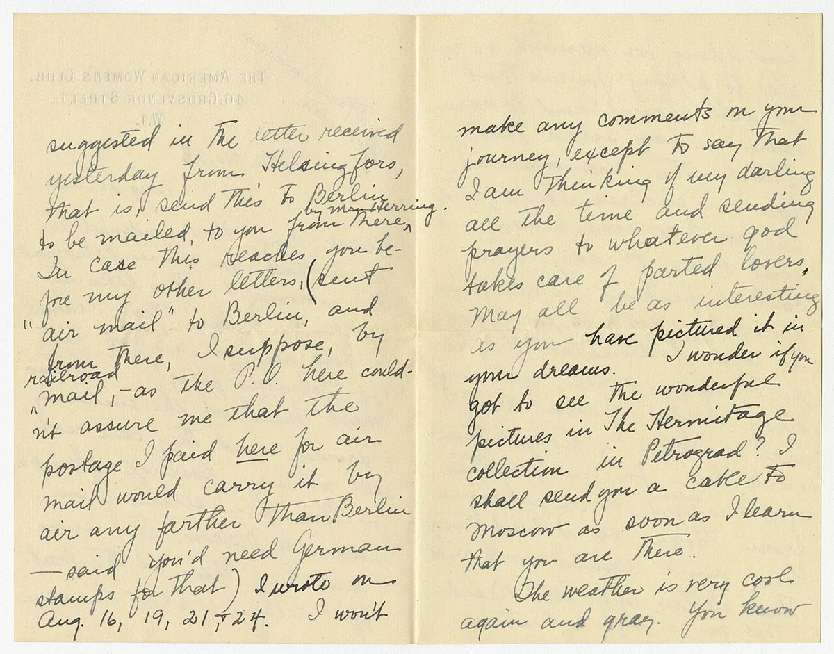 Letter signed Sara London to (Ernst Filsinger) Moscow August 26 1923 - DPLA - 8d222ceb30309a83445a577557d13aba (page 2) — 2