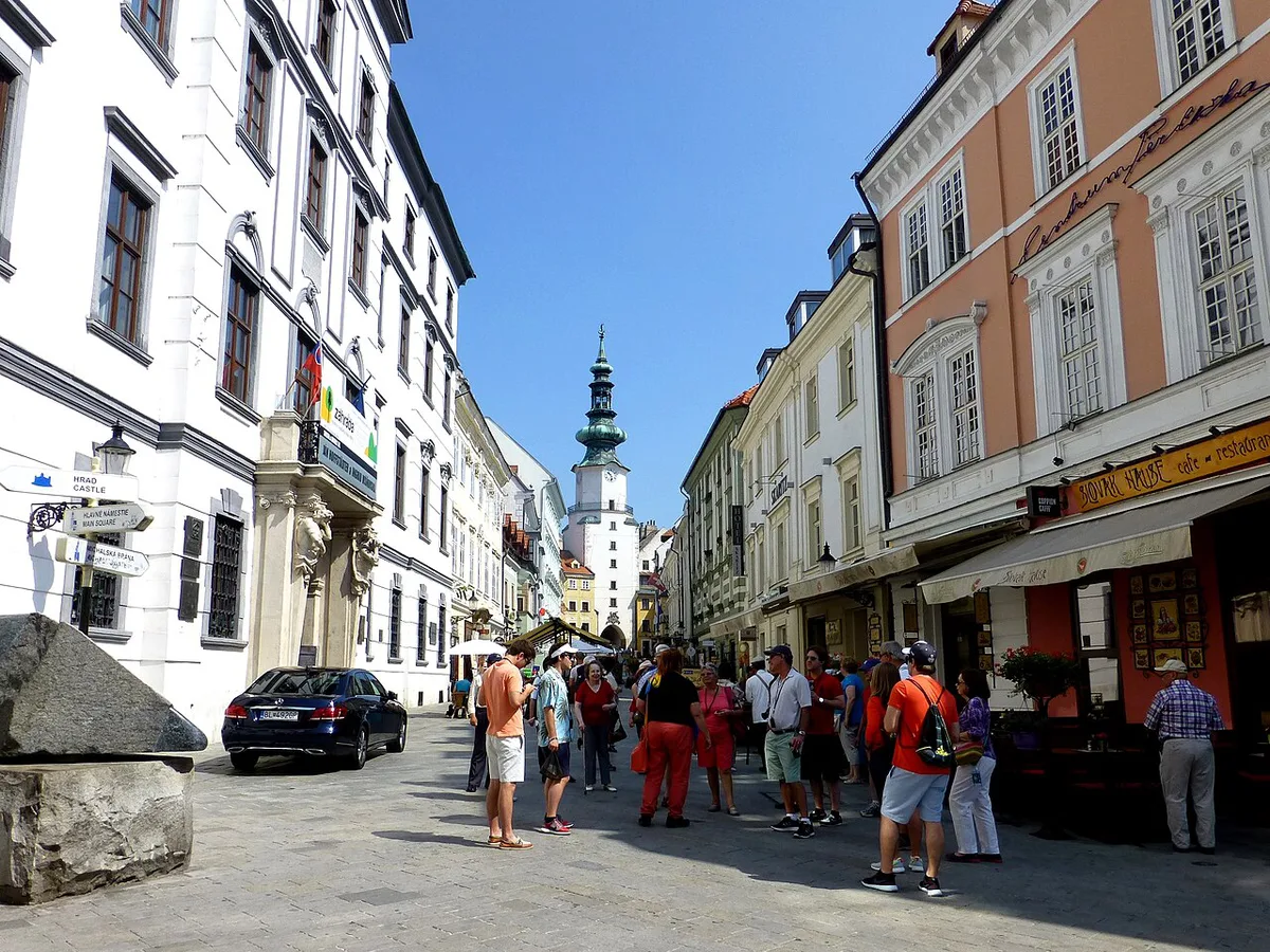 Bratislava old town bars, Slovakia — 2