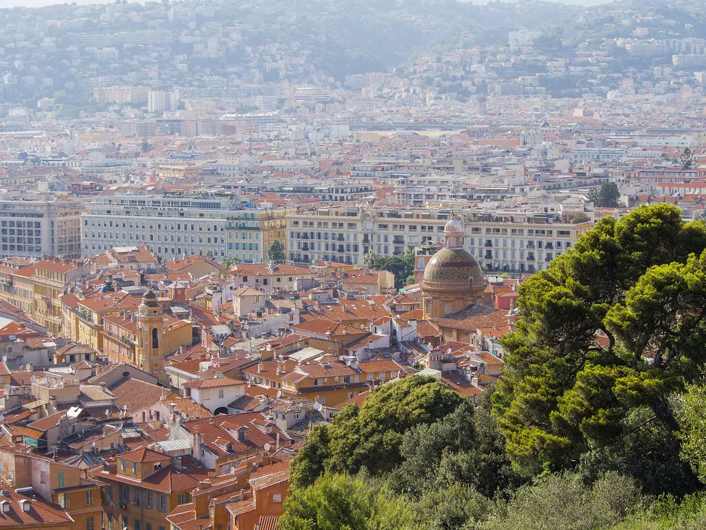 Nightlife in the Old Town (Vieux Nice) in France