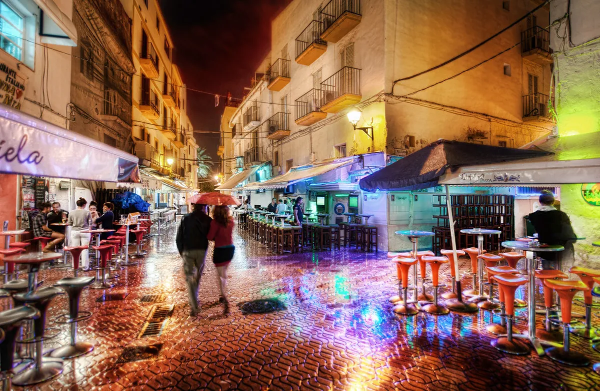 Ibiza Town Nightlife at a Glance — a scene in Ibiza