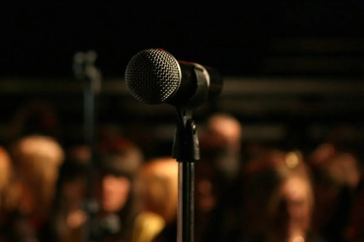 A jazz quartet performing live on a small dim stage at a club in Oslo