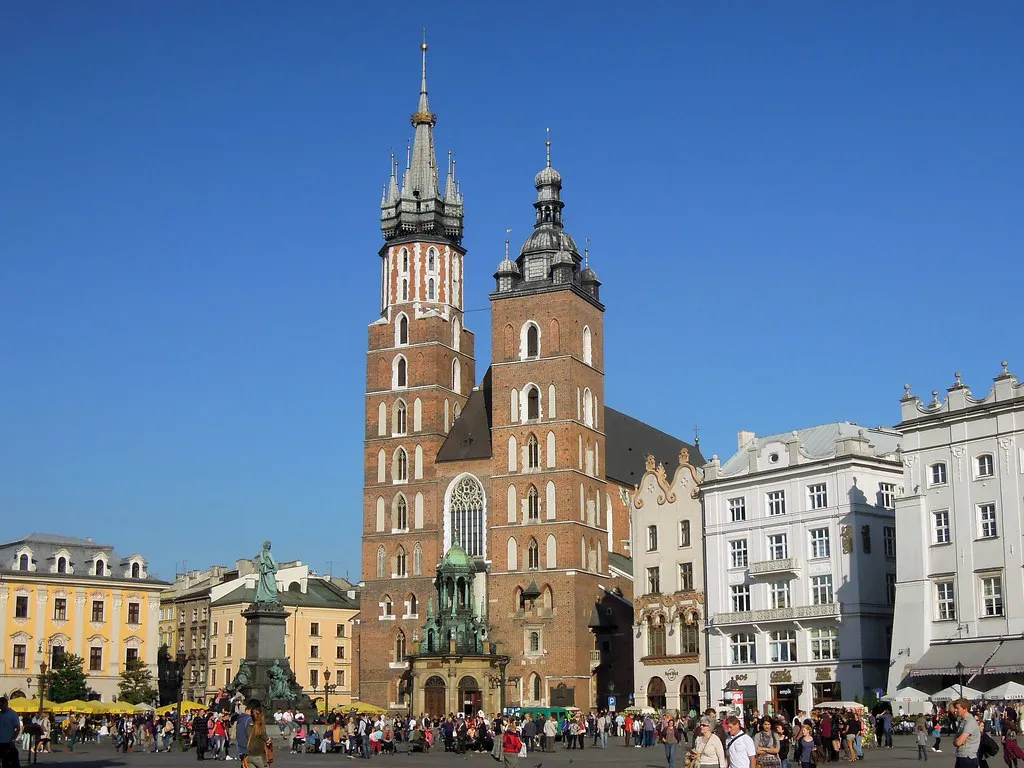 Explore the Main Market Square and St. Mary's Basilica in Poland