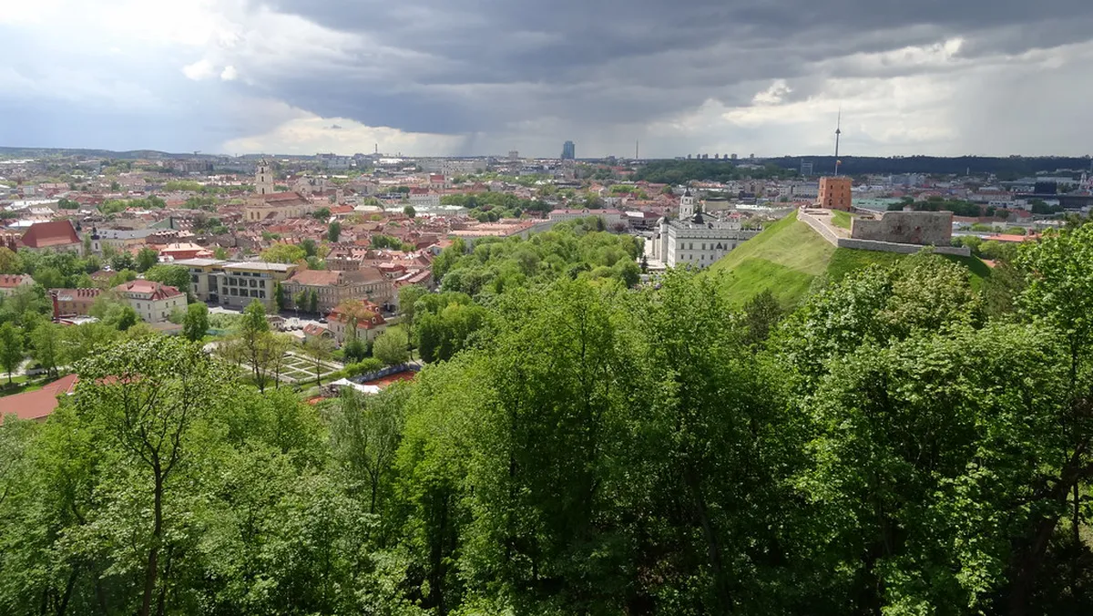 Old Town Garden Terraces That Are Not True Rooftops in Vilnius