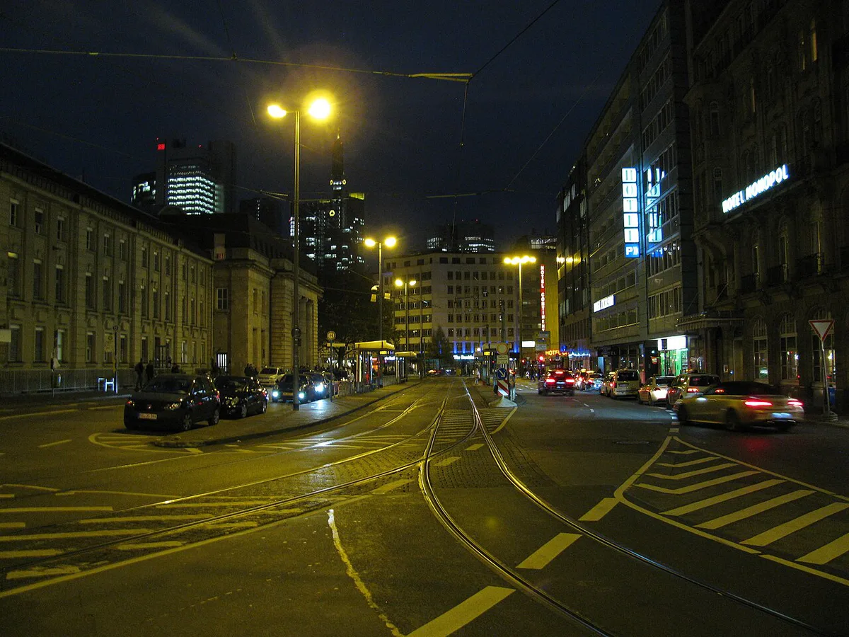 The industrial former-factory exterior of Tanzhaus West nightclub in Frankfurt's Gallus district — 2